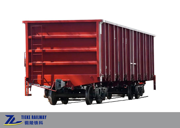 70 Ton Beban Kereta Api Gondola Mengangkut Kontainer Bijih Batubara Massal Dengan Kereta Api