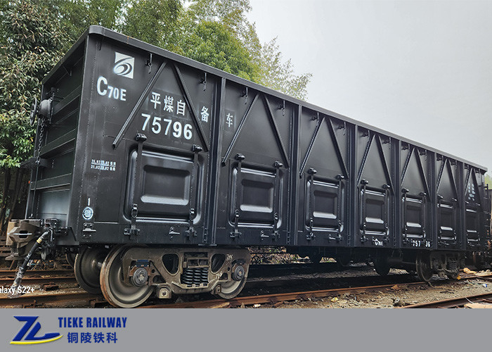 Pengukur Standar / Pengukur Sempit / Pengukur Meter Kereta Atas Terbuka Sisi Tinggi Untuk Batubara