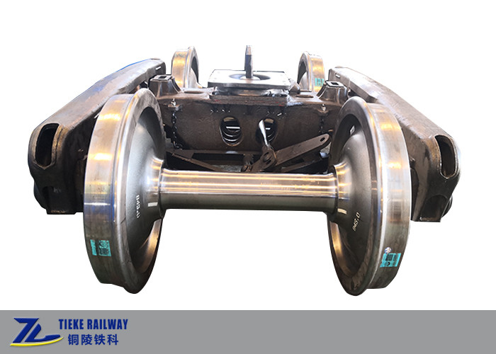 1000mm Rail Gauge Bogie Beban Berat Dua Axle Casting Wagon Bogie 60 Ton / 70 Ton