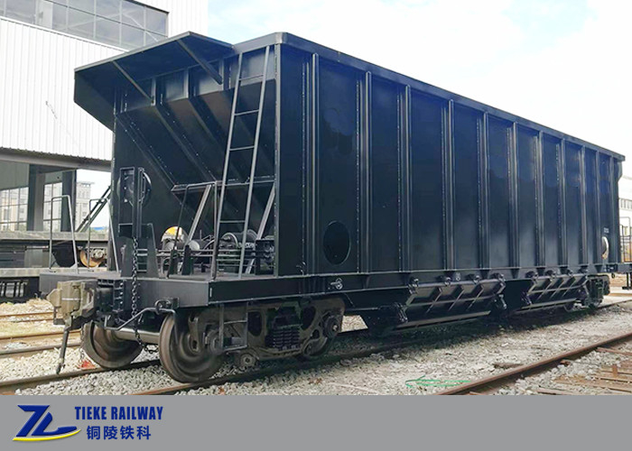 1435mm Standar Gauge 90 Ton Pay Load Quick Discharge Hopper Wagon untuk Bijih Mineral