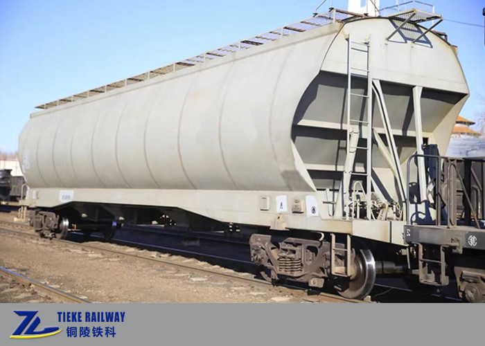 Jagung Gandum Kedelai Grain Hopper Wagons Railway Gauge 1435mm Bayar Beban 70 Ton