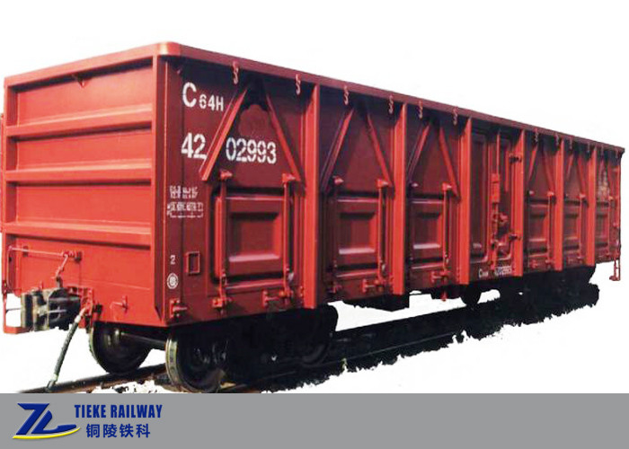 61t Load Open Top Wagon Train Car 80 Km/H Untuk Barang Umum