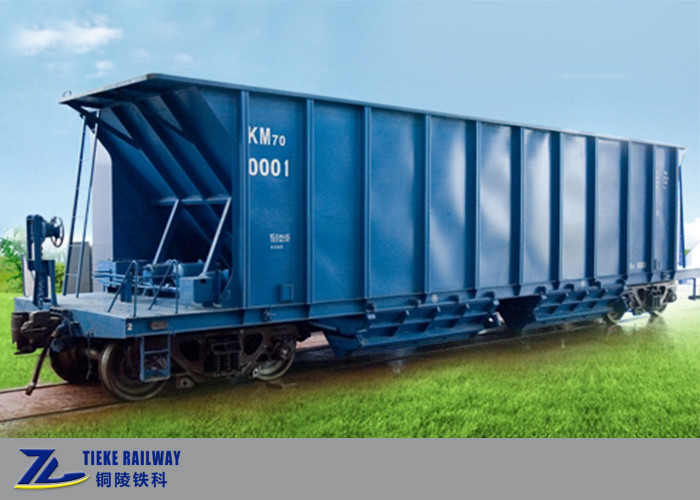 Beban Berat 70 Ton Bijih Batubara Kereta Api Hopper Wagon 1435mm Gauge 120 Km/H Speed ​​Wagons