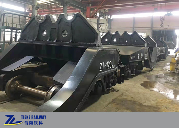 120 Ton Hot Metal Ladle Transfer Car Kecepatan rendah Biaya Rendah Untuk Pembuatan Baja