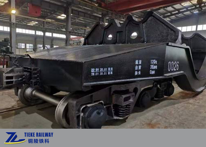 120 Ton Hot Metal Ladle Transfer Car Kecepatan rendah Biaya Rendah Untuk Pembuatan Baja