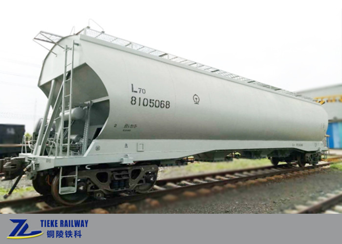 Covered Grain Hopper Wagon Car 1435mm Gauge Untuk Gandum Jagung Kedelai Massal