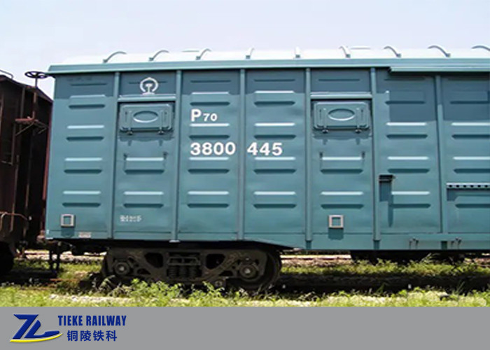 1435mm Gauge Barang Kereta Wagon 70t Anti Korosi Kereta Api Box Car