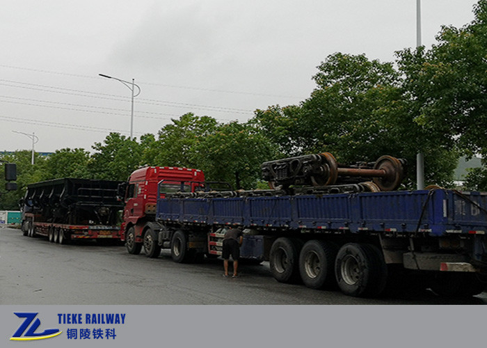 Low Sided Open Ballast Side Dump Car Air Tipping Cylinder 60t Load AAR Disetujui