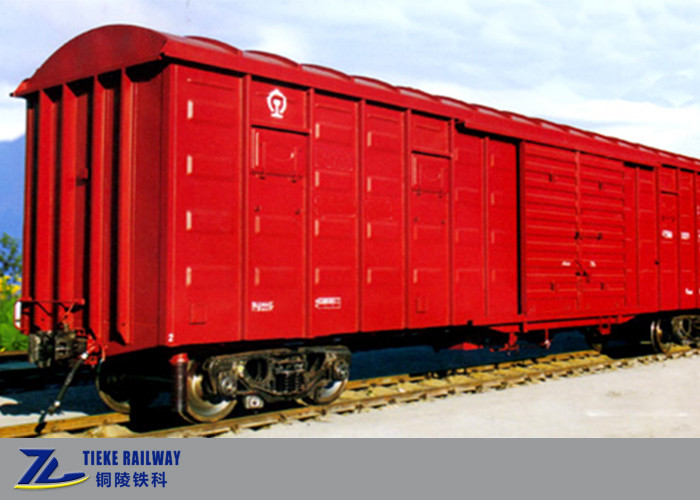 70t Load 8 Wheel Railway Box Wagon Car Train Arc Cover 120km/H tahan korosi