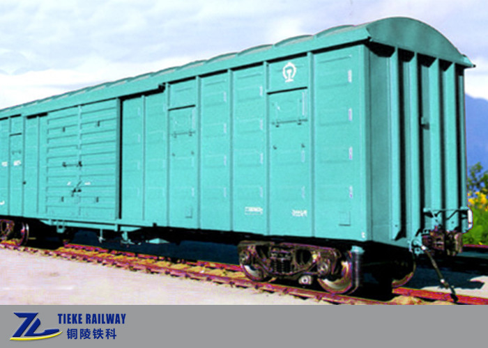 70t Load 8 Wheel Railway Box Wagon Car Train Arc Cover 120km/H tahan korosi