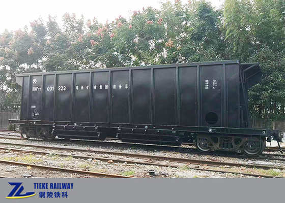 Wagon Kereta Api Batubara Bongkar Muat dengan Empat Lubang Debit Bawah