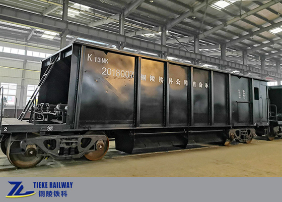 Pneumatic Unloading Ore Hopper Wagons 60t Memuat Kereta Barang