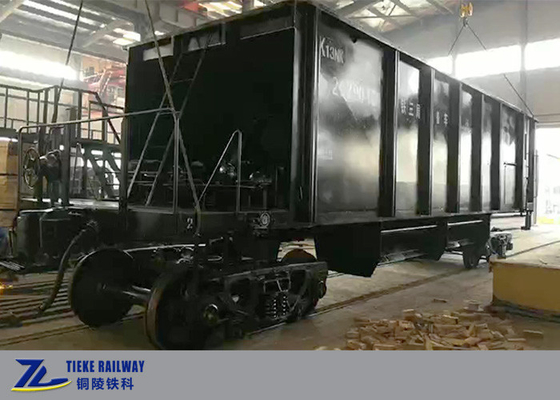 UIC 60t Railway Cargo Train Car Hopper Wagon Untuk Partikel Mineral Bijih Ballast