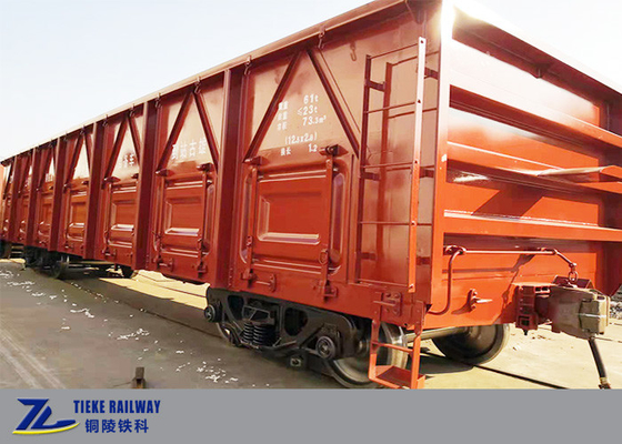 80km/h Kereta Api Terbuka Wagon High Sided Wagon 60t Freight Car