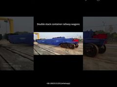 A Closer Look: Meter Gauge Double Deck Container Flat Wagon Well Wagon 20' 40' ISO